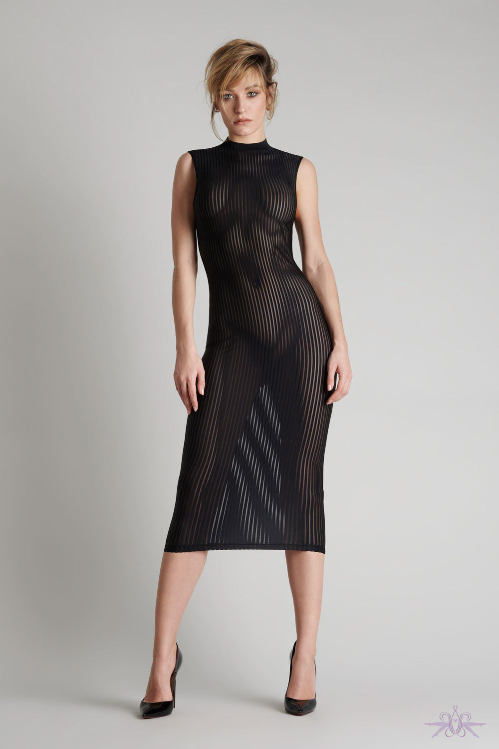 Maison Close Bande à Part Long Sleeveless Dress at The Hosiery Box