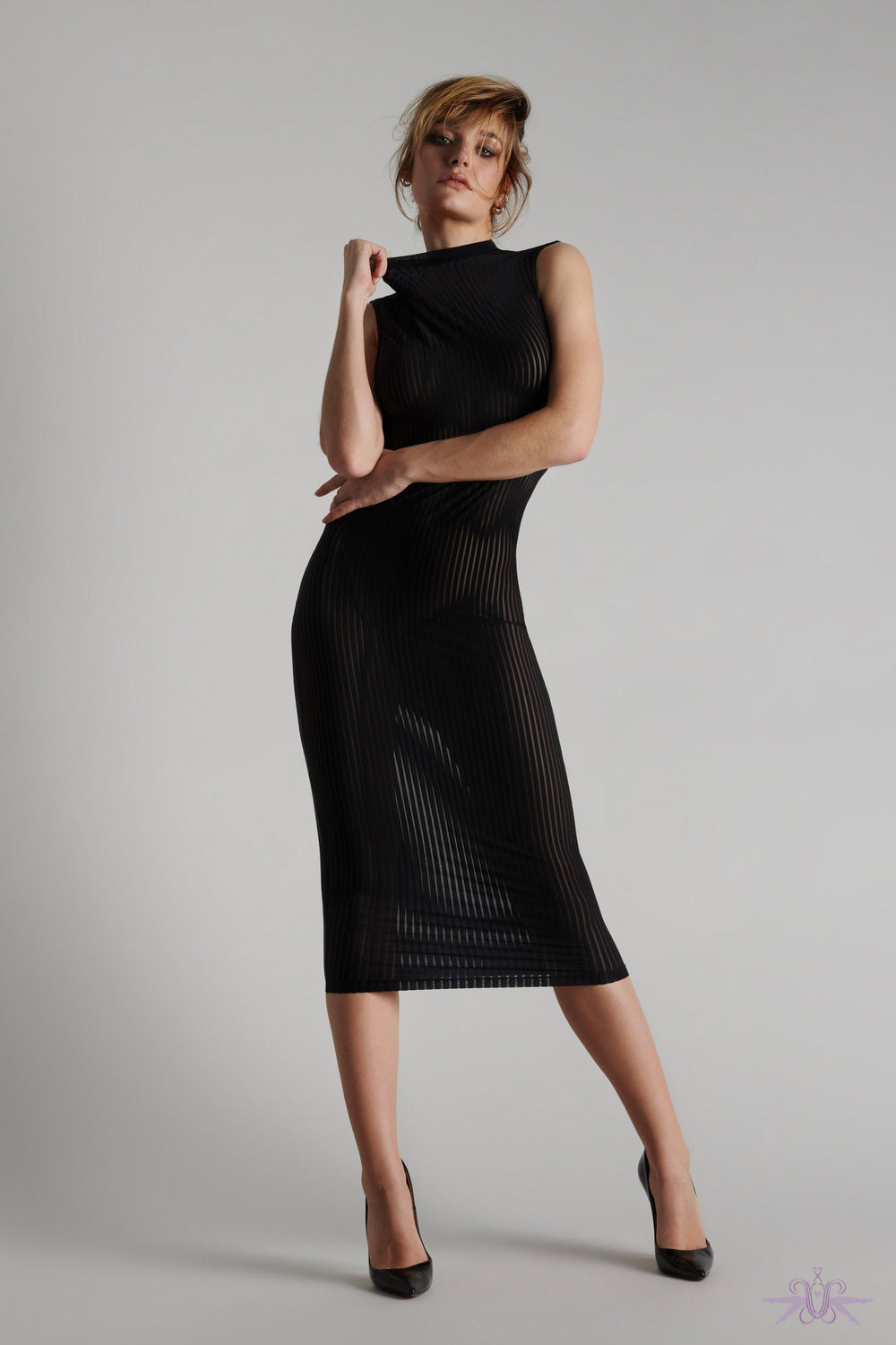 Maison Close Bande à Part Long Sleeveless Dress