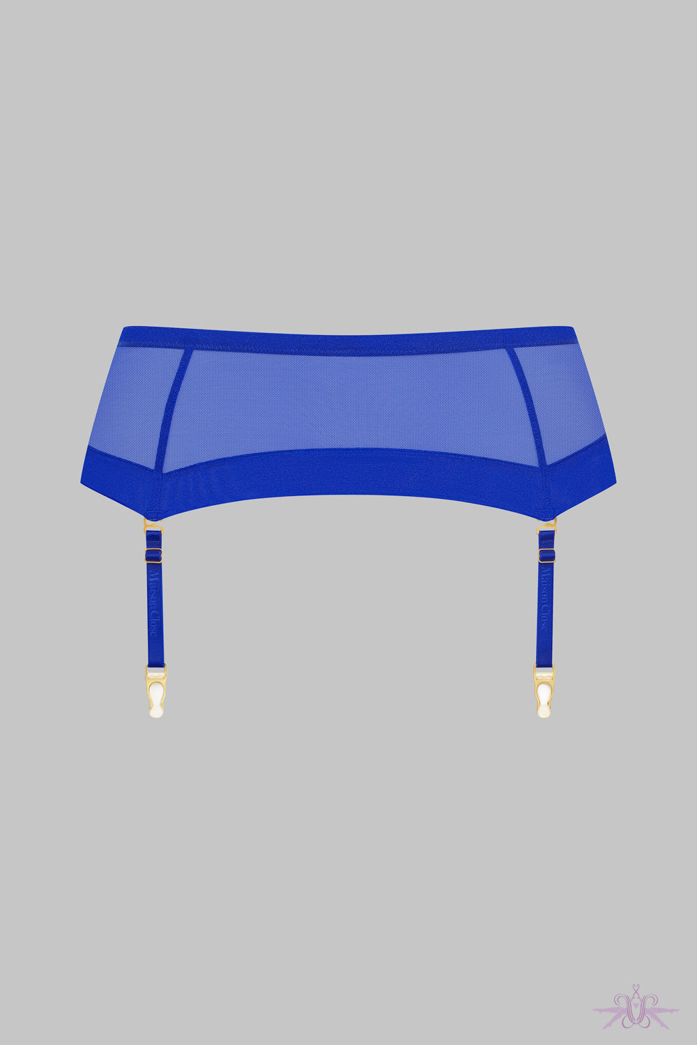 Maison Close Corps a Corps Blue Suspender Belt