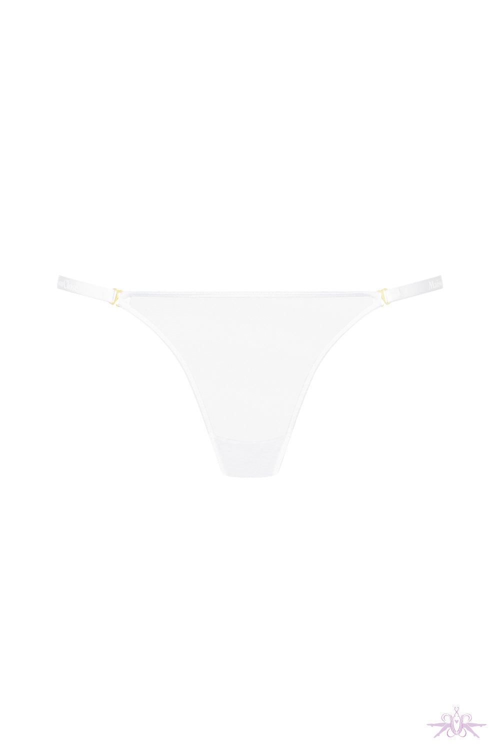 Maison Close Corps a Corps White Mini Thong