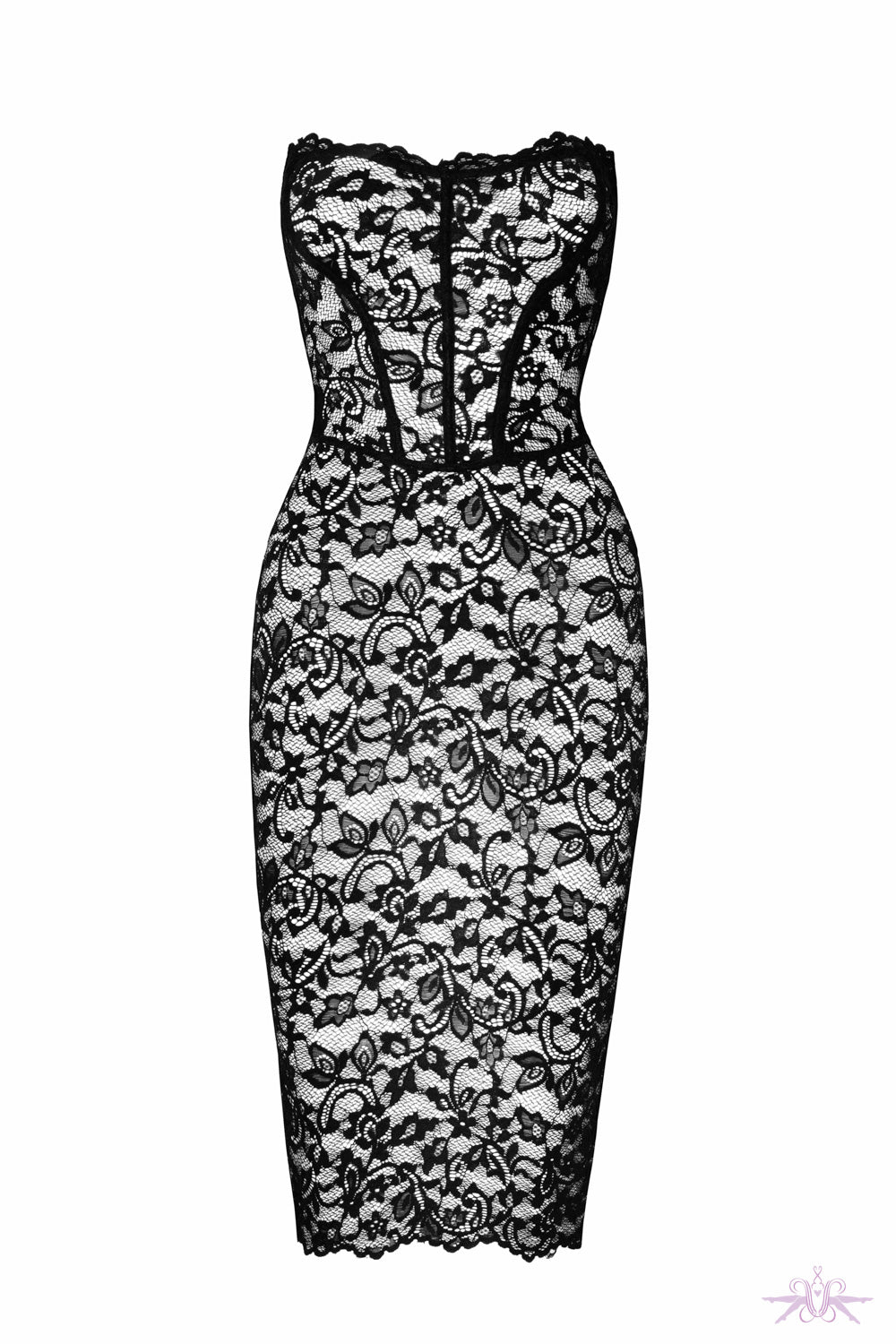Noir Handmade Catalyst Lace Mini Dress