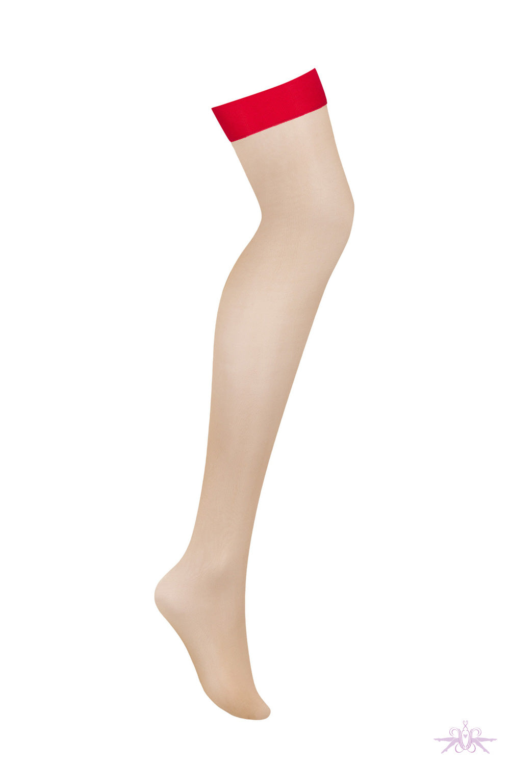 Obsessive Narrow Red Top Stockings At The Hosiery Box Nude Sheer Obsessive Narrow Red Top Stockings At The Hosiery Box Nude Sheer