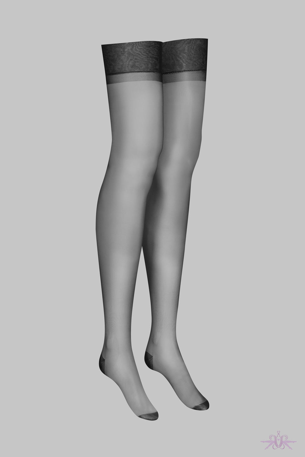 Sockigs Maison Close Black Nylon Stockings at the Hosiery Box Reinforced RHT's ...