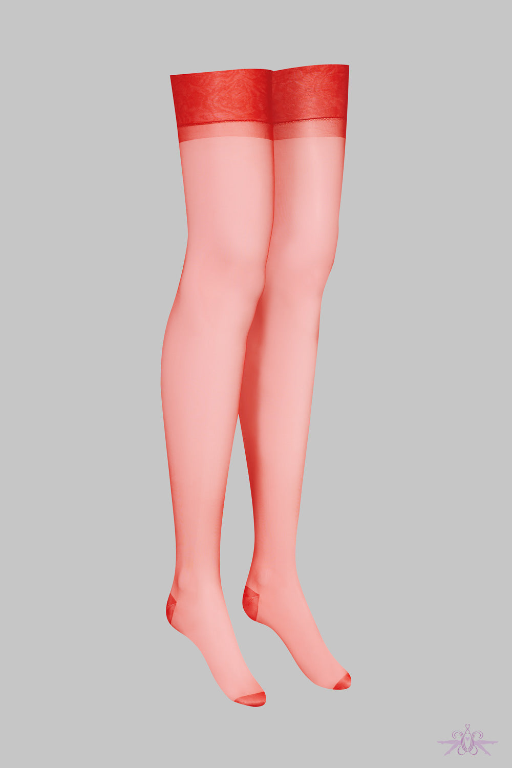 Maison Close Red Nylon Stockings at the Hosiery Box RHT's Stockings