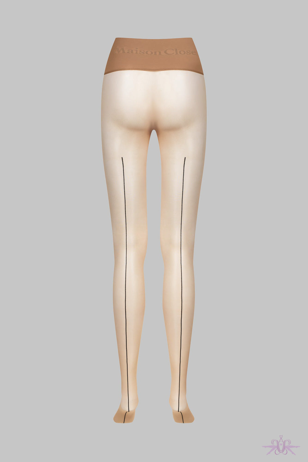 Maison Close Signature Back Seam Seamless Nude 20D Tights