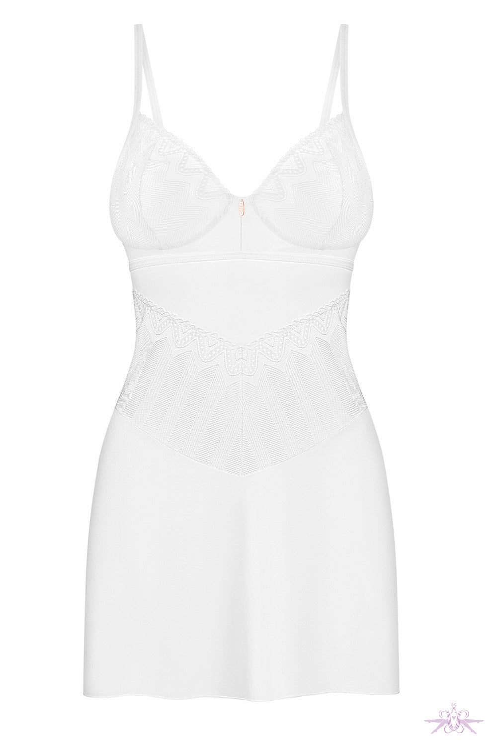 Obsessive Alissium Chemise at the Hosiery Box White Chemise and Thong ...