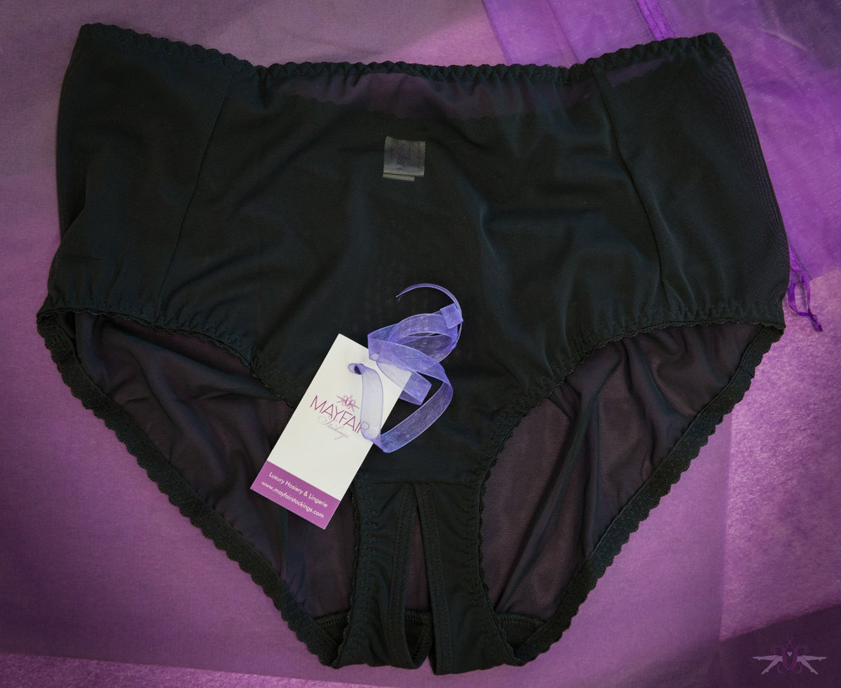 Mayfair Savannah Sheer Open Knicker - The Hosiery Box