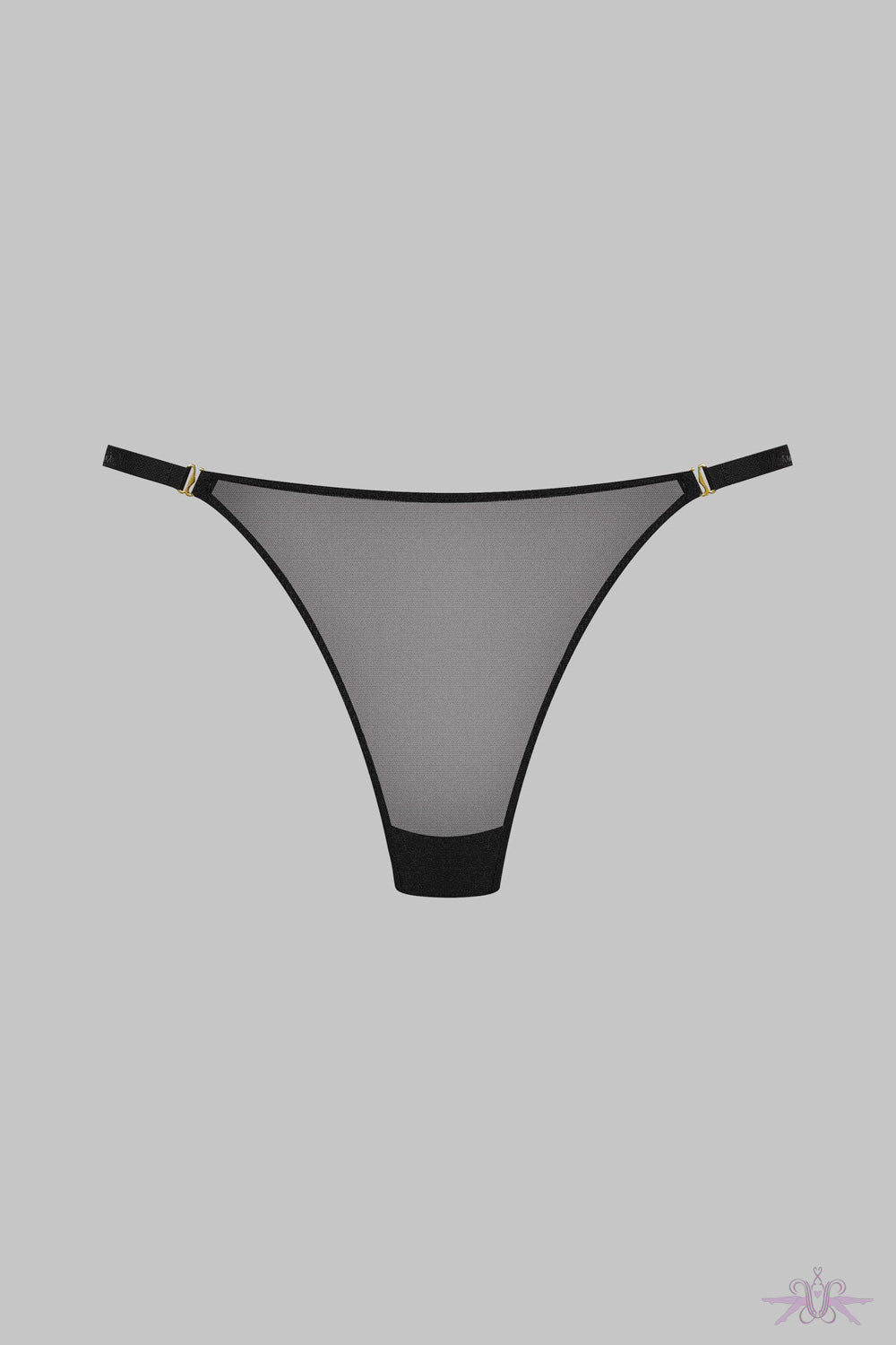 Maison Close Corps a Corps Black Mini Thong - The Hosiery Box
