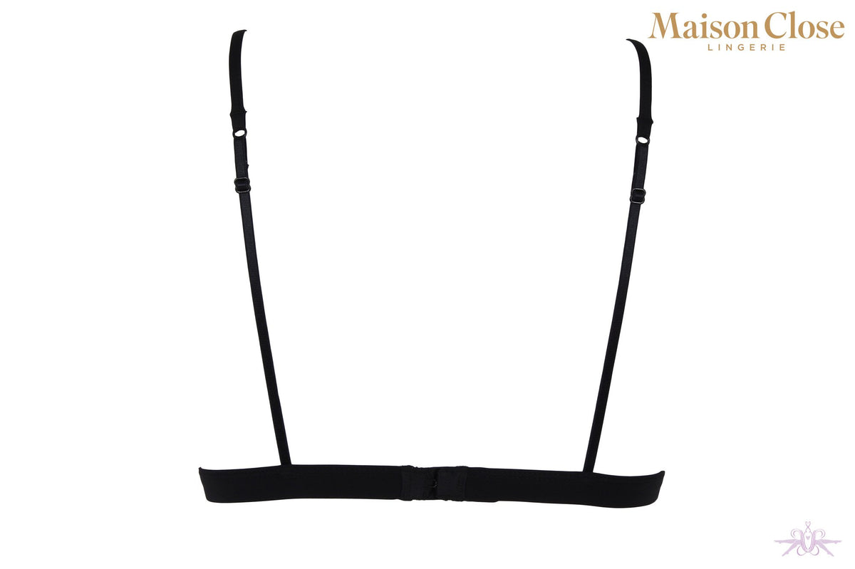 Maison Close Pure Tentation Black Triangle Bra - The Hosiery Box