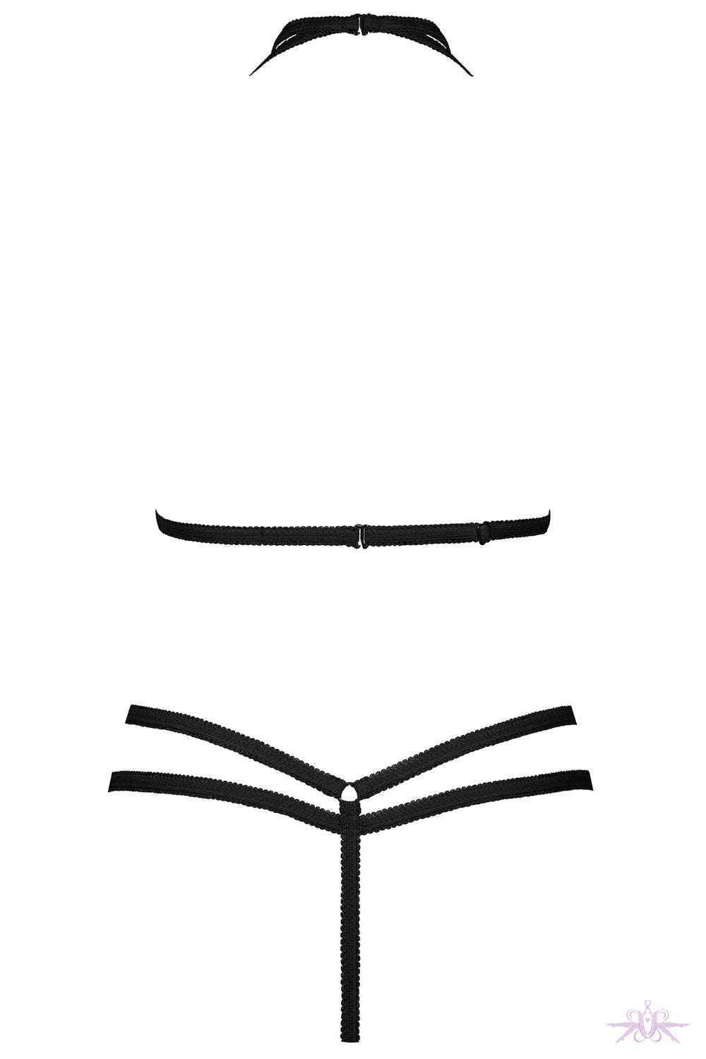 Maison Close Le Petit Secret Black Harness with Thong