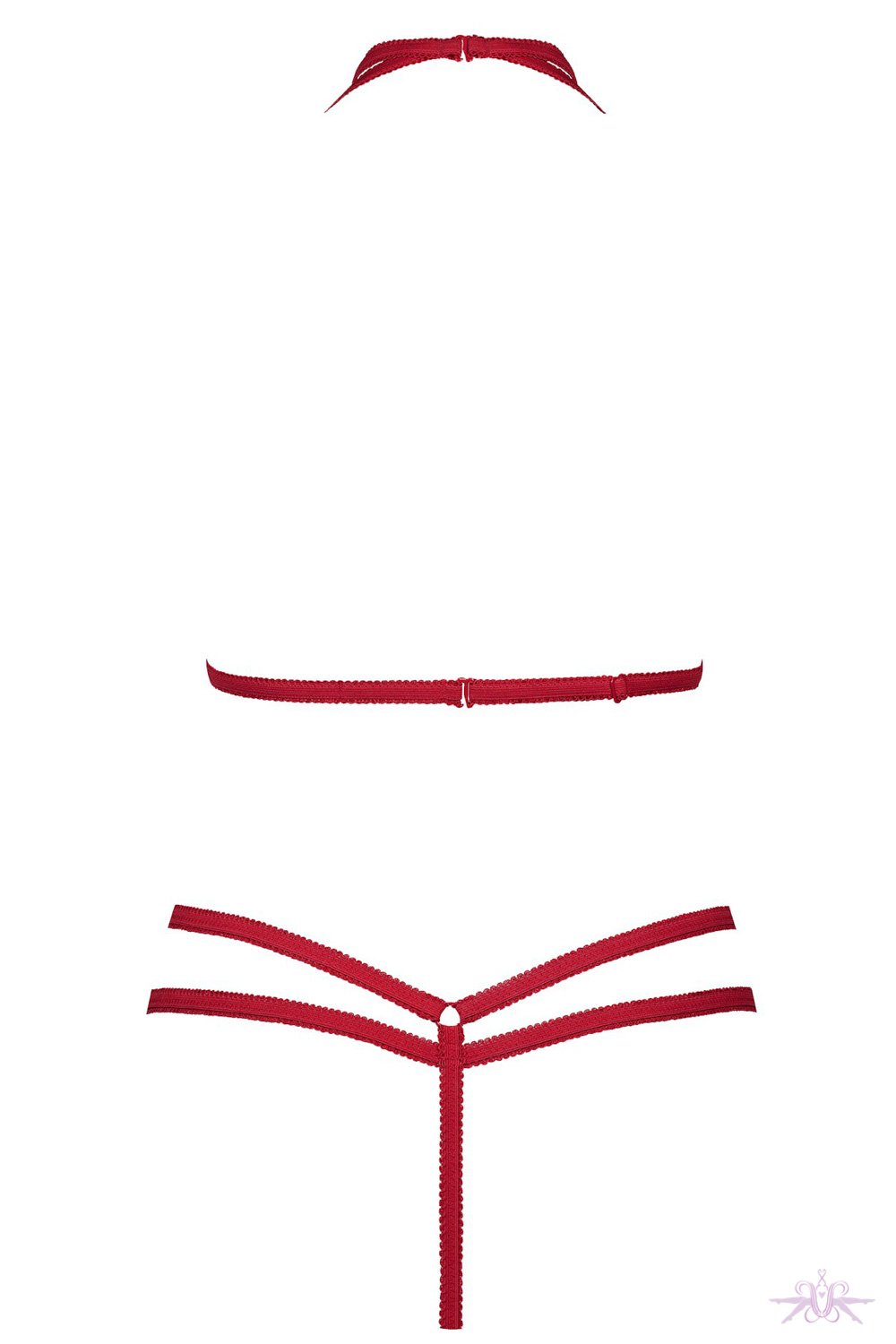 Maison Close Le Petit Secret Red Harness with Thong