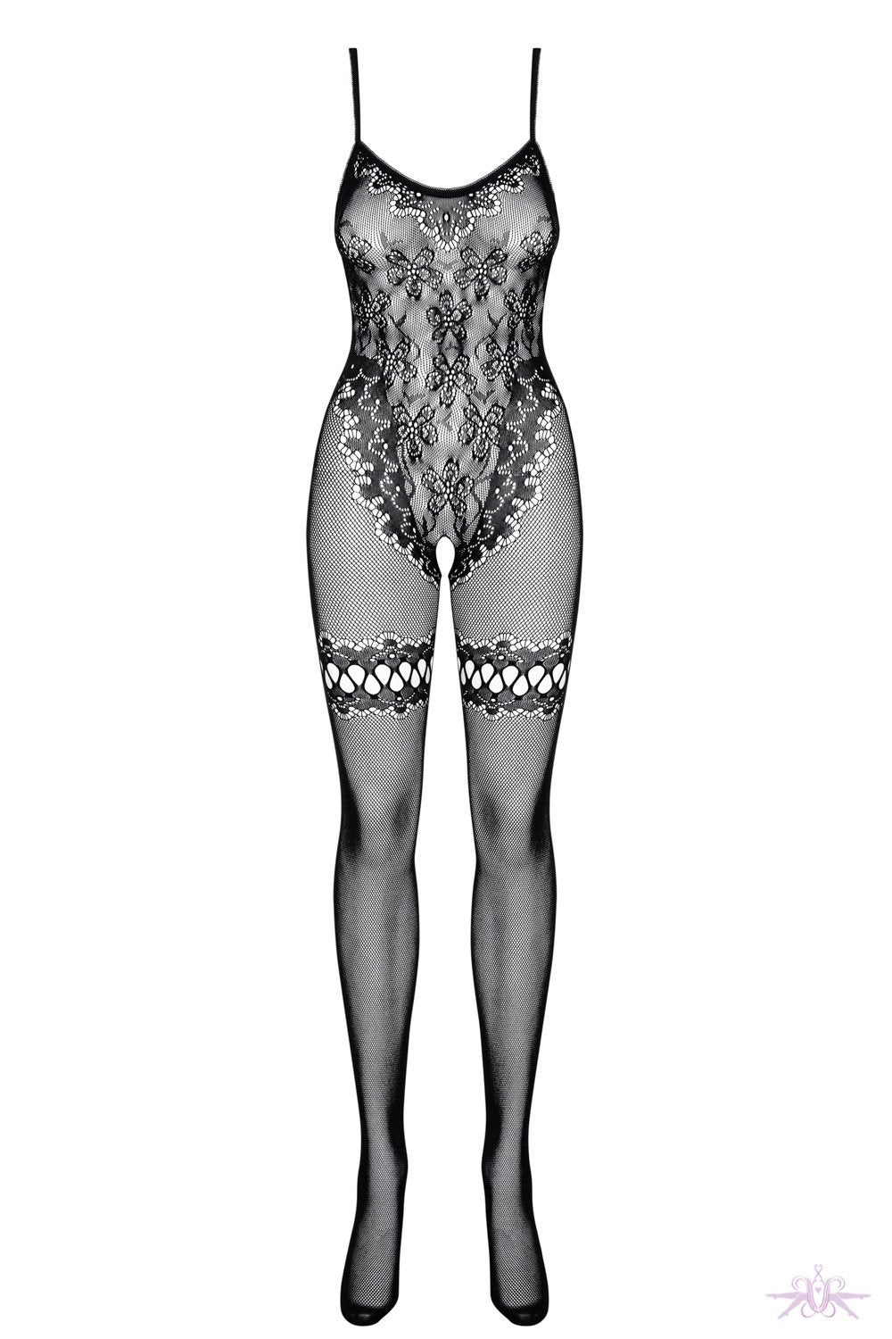 Obsessive Floral Fishnet Bodystocking