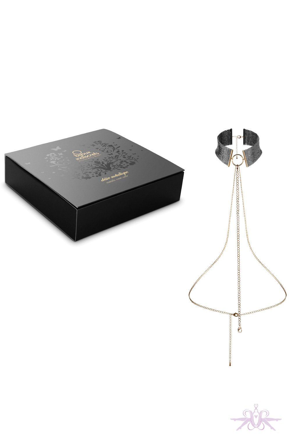 Bijoux Indiscrets Desir Metallique Mesh Collar Black