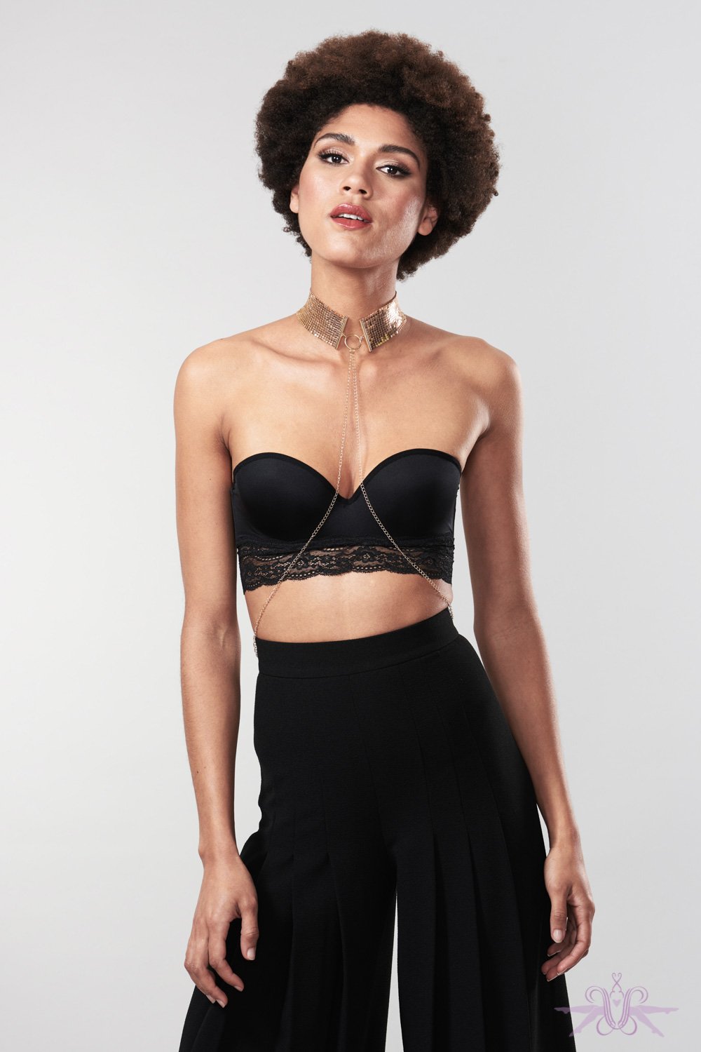 Bijoux Indiscrets Desir Metallique Mesh Collar Gold