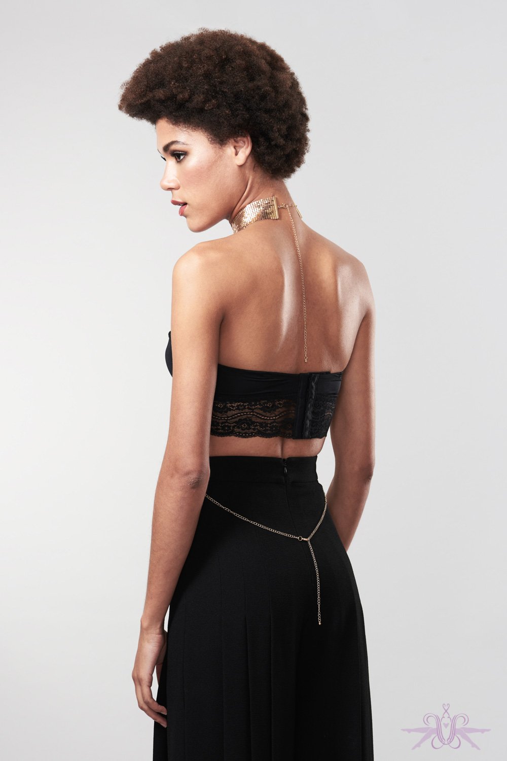 Bijoux Indiscrets Desir Metallique Mesh Collar Gold