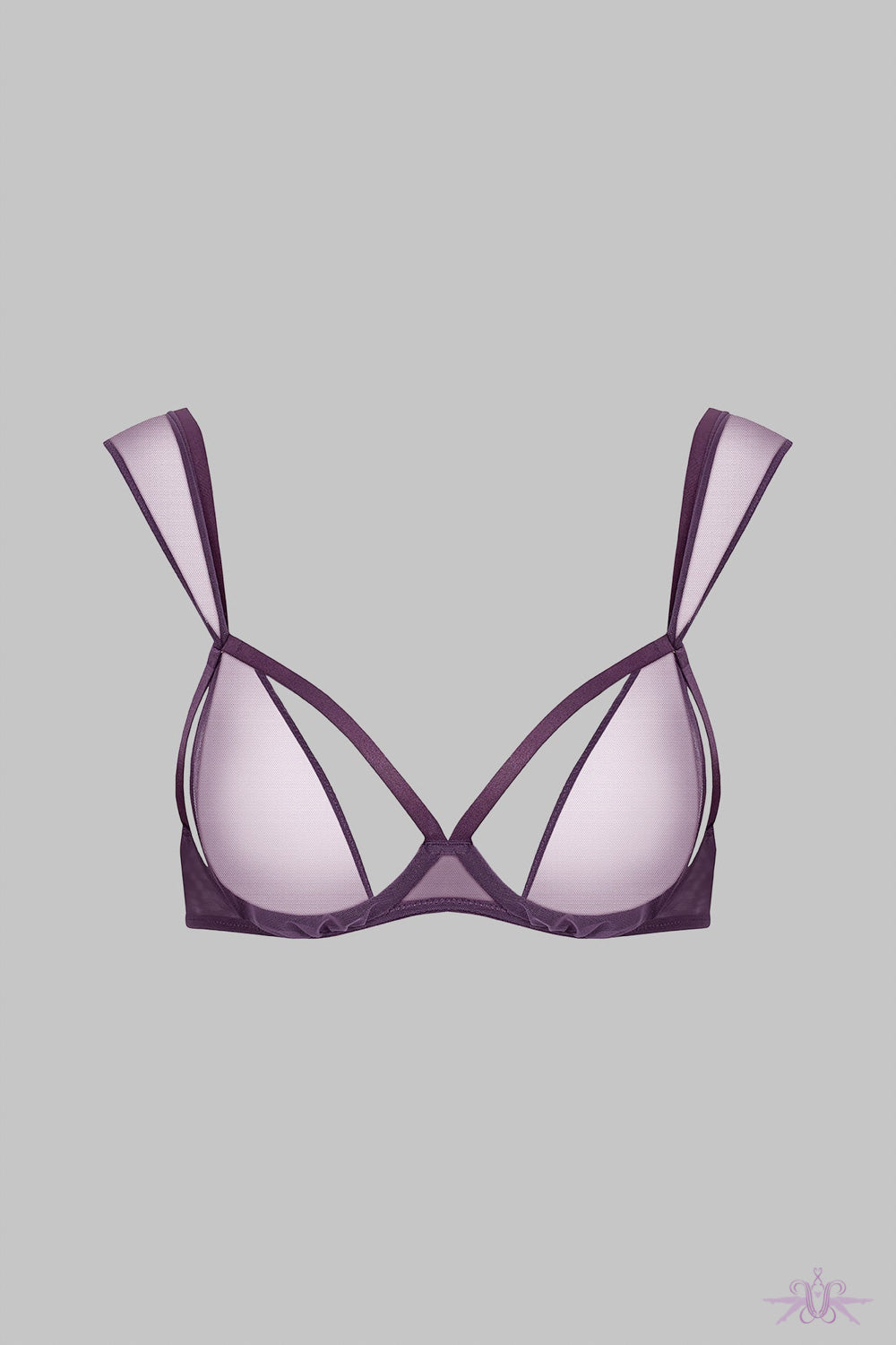 Maison Close L&#39;Amoureuse Violet Orchid Naked Scarf Bra