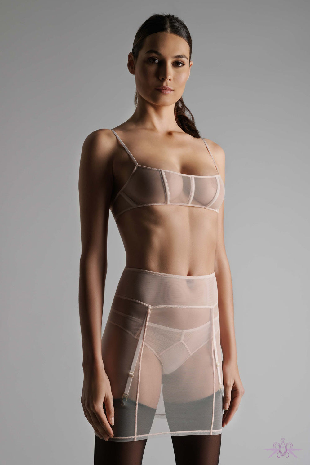 Maison Close L&#39;Amoureuse Peony Rose Suspender Skirt