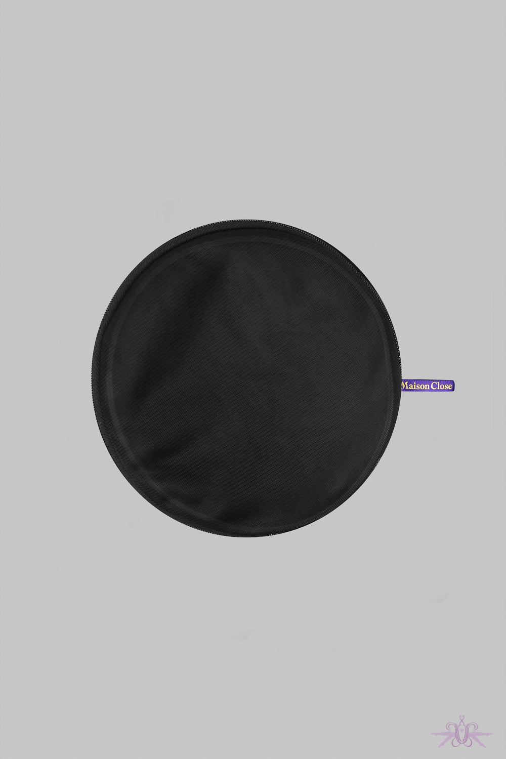 Maison Close Black Round Wash Bag