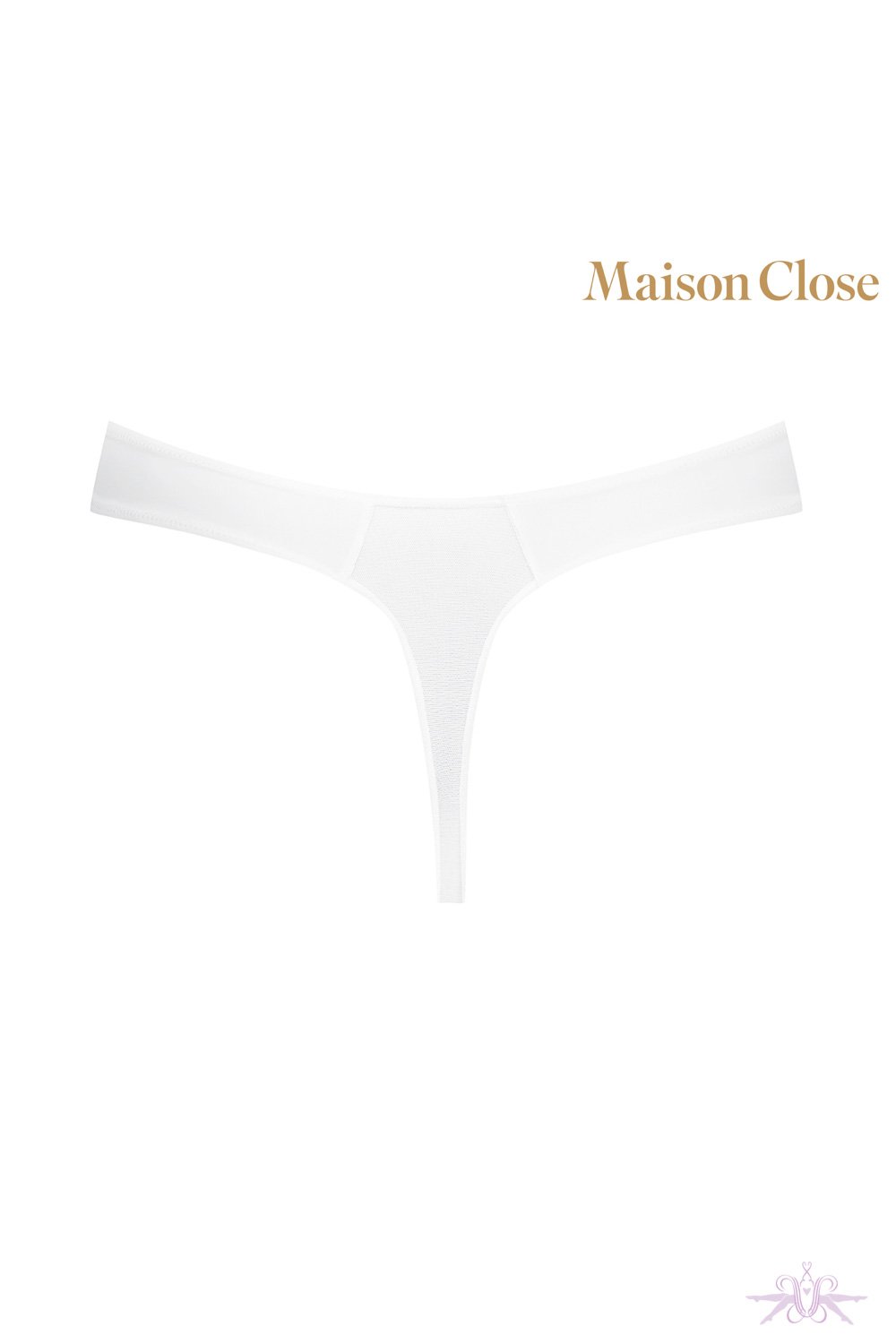 Maison Close Pure Tentation White High Thong