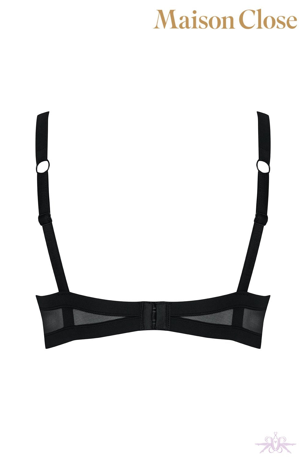 Maison Close Pure Tentation Black Naked Breast Bra at The