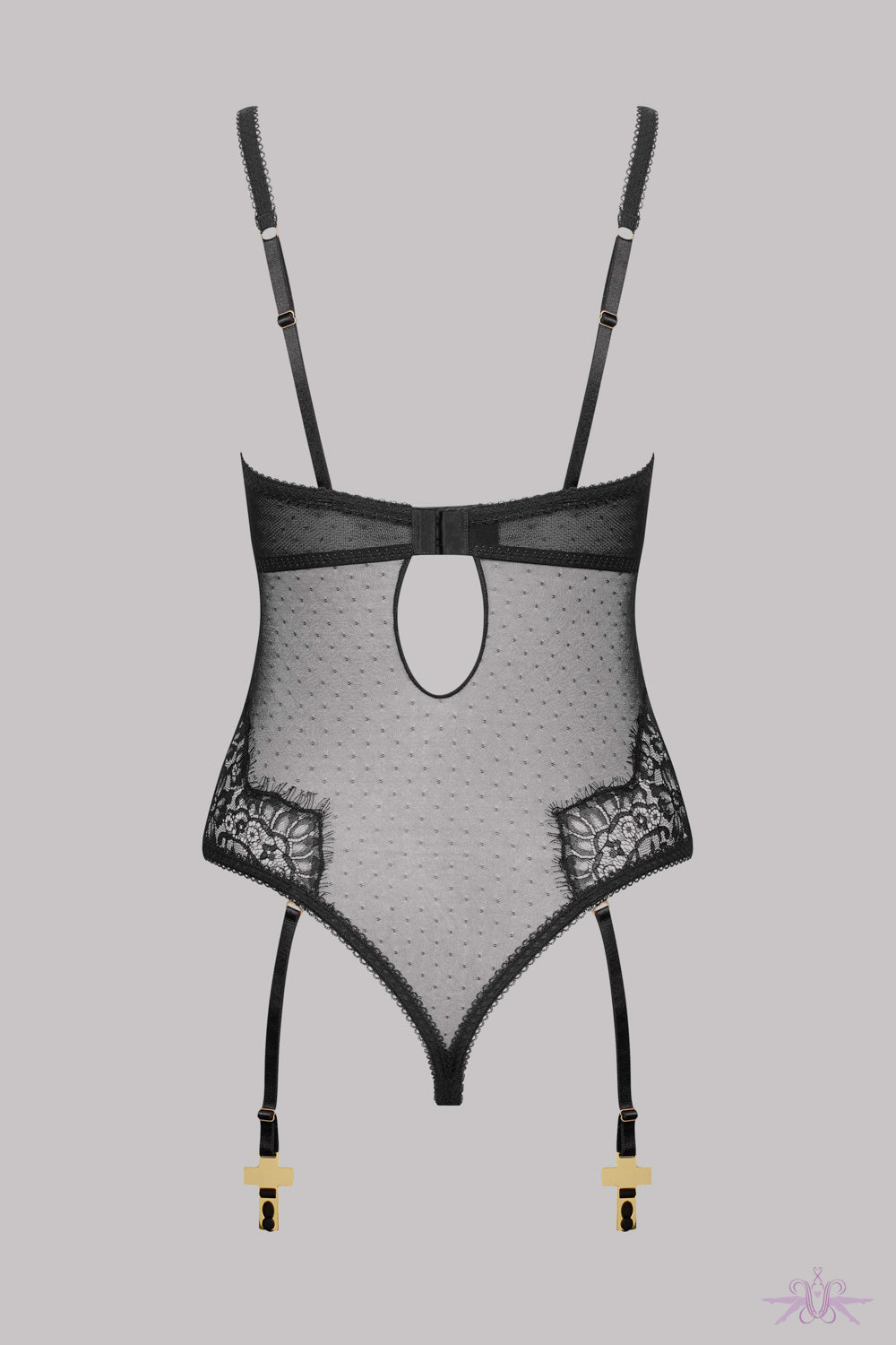 Maison Close Inspiration Divine Naked Breast Body with Suspenders