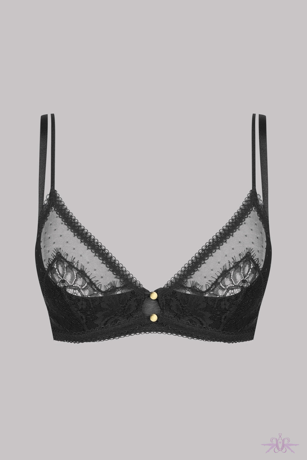 1/4 Cup Bra Music Hall // Black (M) - Maison Close - Touch of Modern