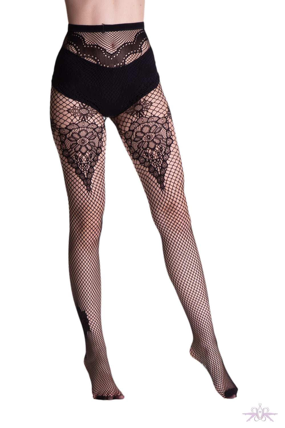 Curry Fishnet Tights