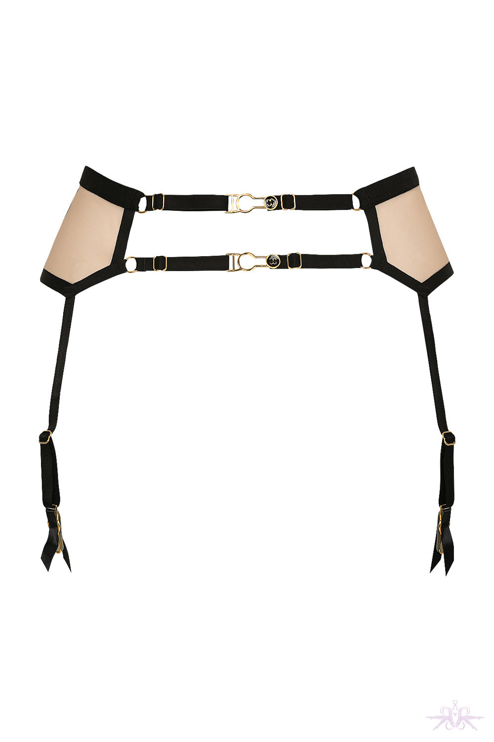 Atelier Amour Insoutenable Legerete Nude/Black Suspender Belt