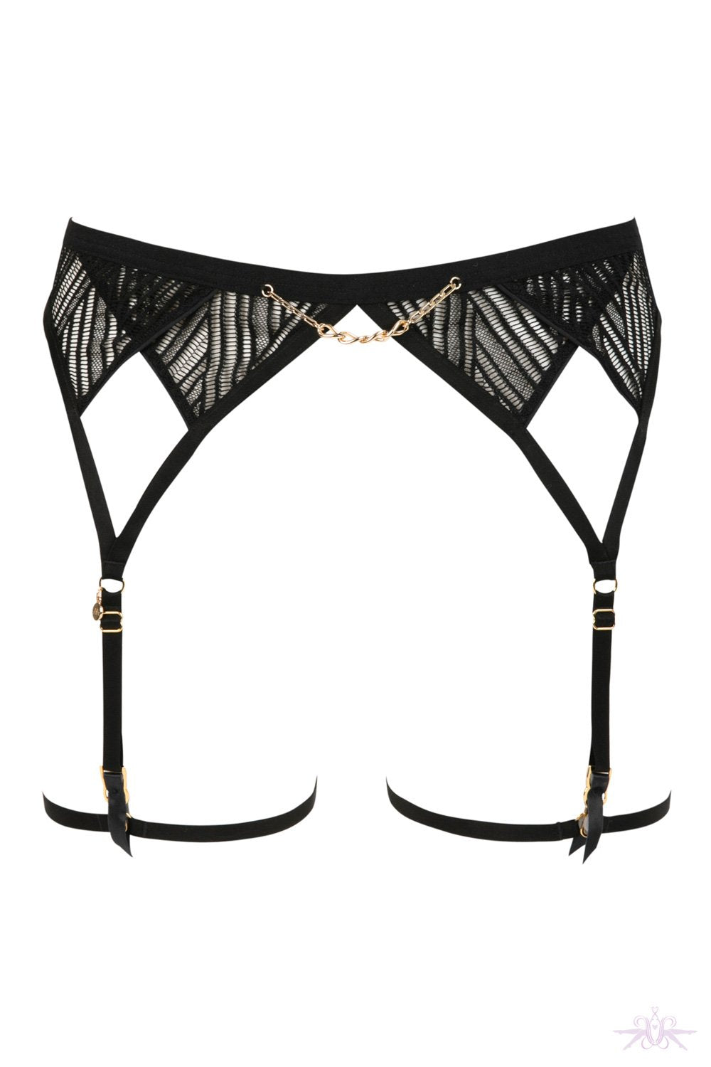 Garter Straps Lorna Lace Suspender In Black By Agent Provocateur