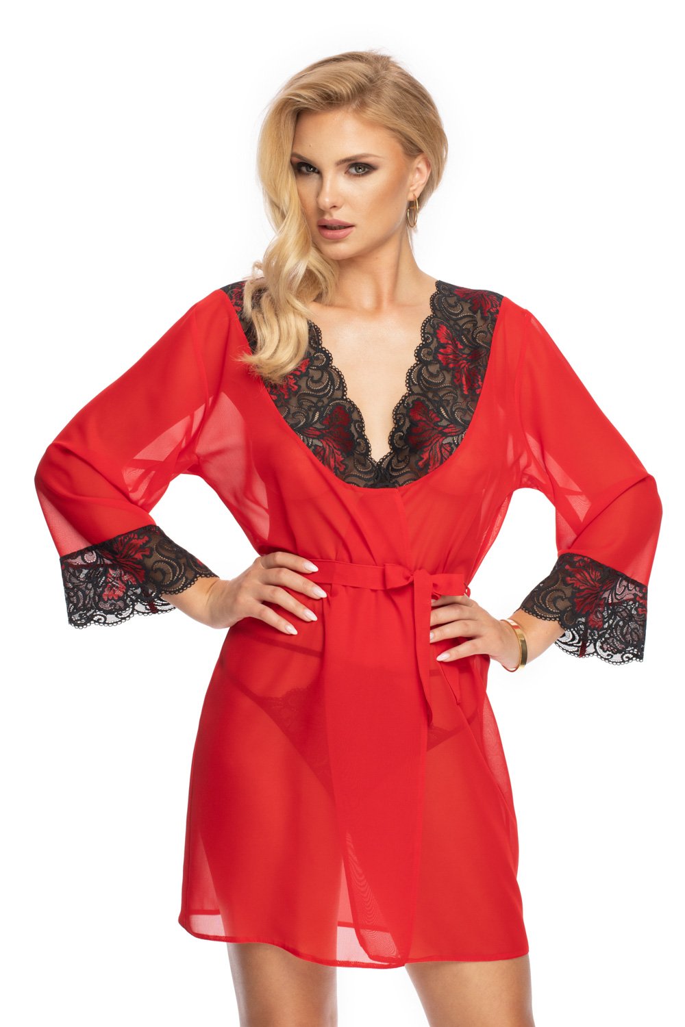 Irall Oriana Red Dressing Gown