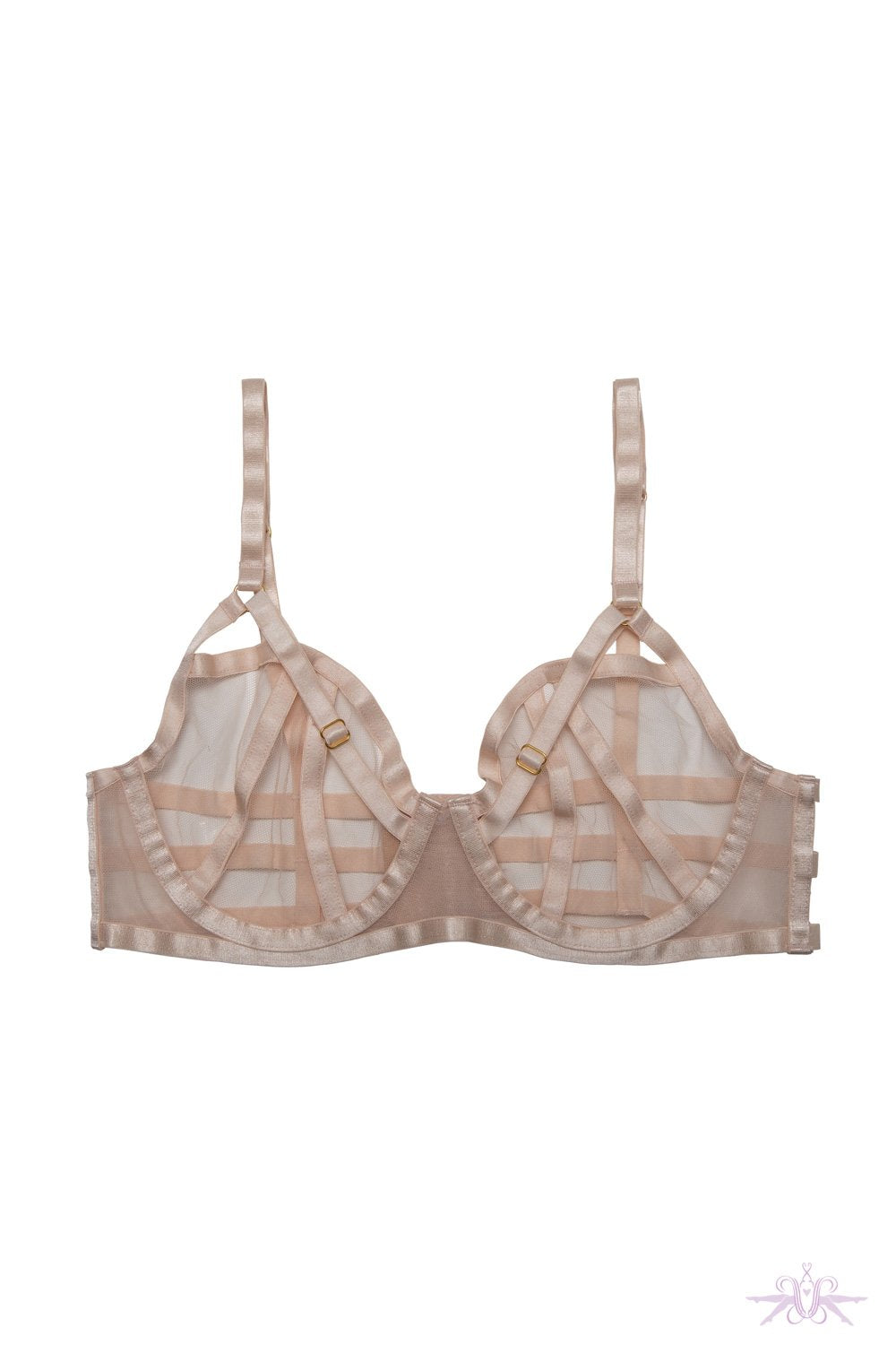 Hustler Arielle Mesh Open Strap Back Bra