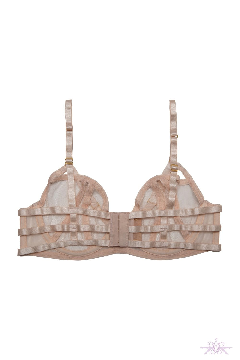 Hustler Arielle Mesh Open Strap Back Bra