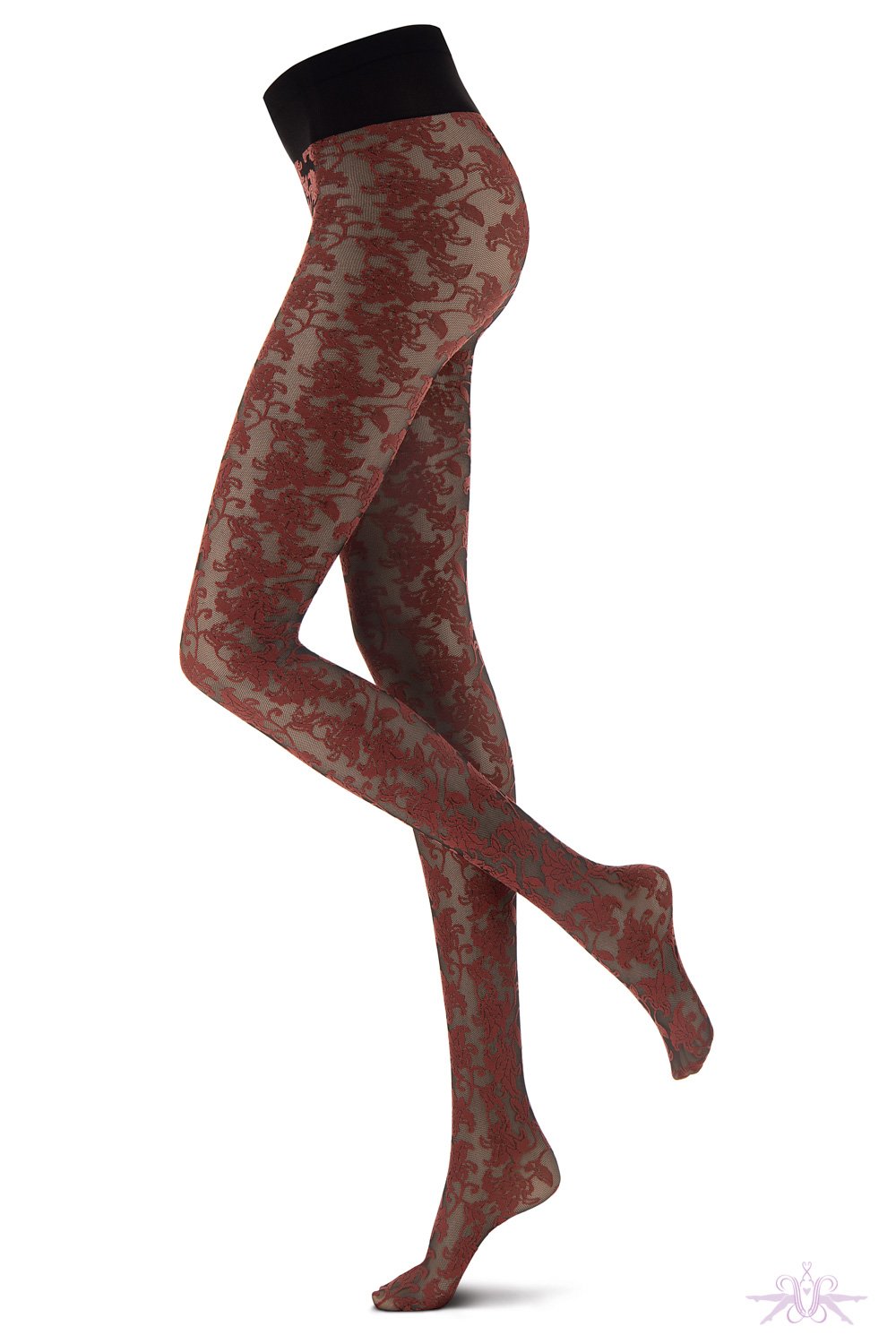 Oroblu Bicolour Lace Tights Fashion Tights for Autumn at the Hosiery Box -  The Hosiery Box