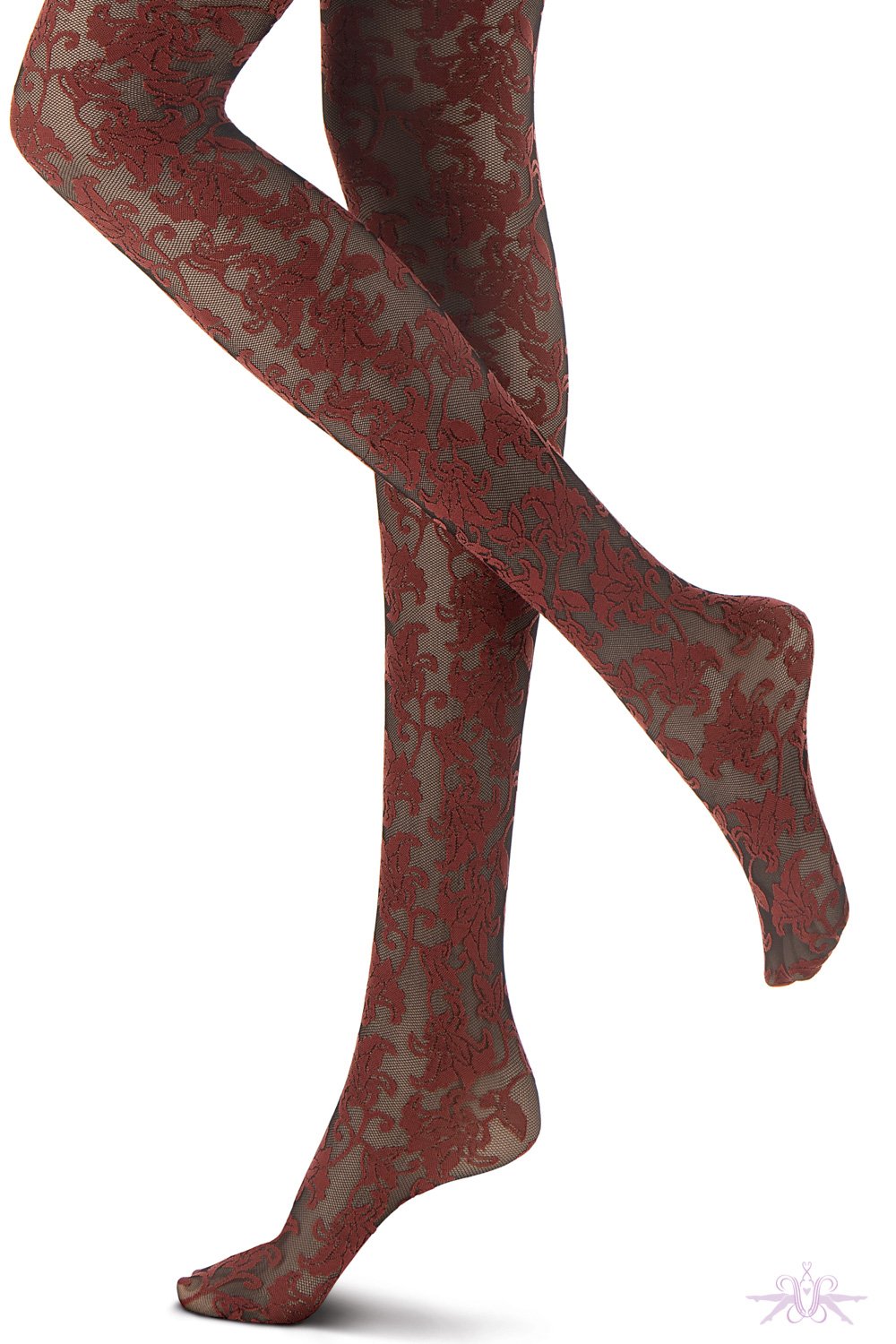 Oroblu Bicolour Lace Tights Fashion Tights for Autumn at the Hosiery Box -  The Hosiery Box