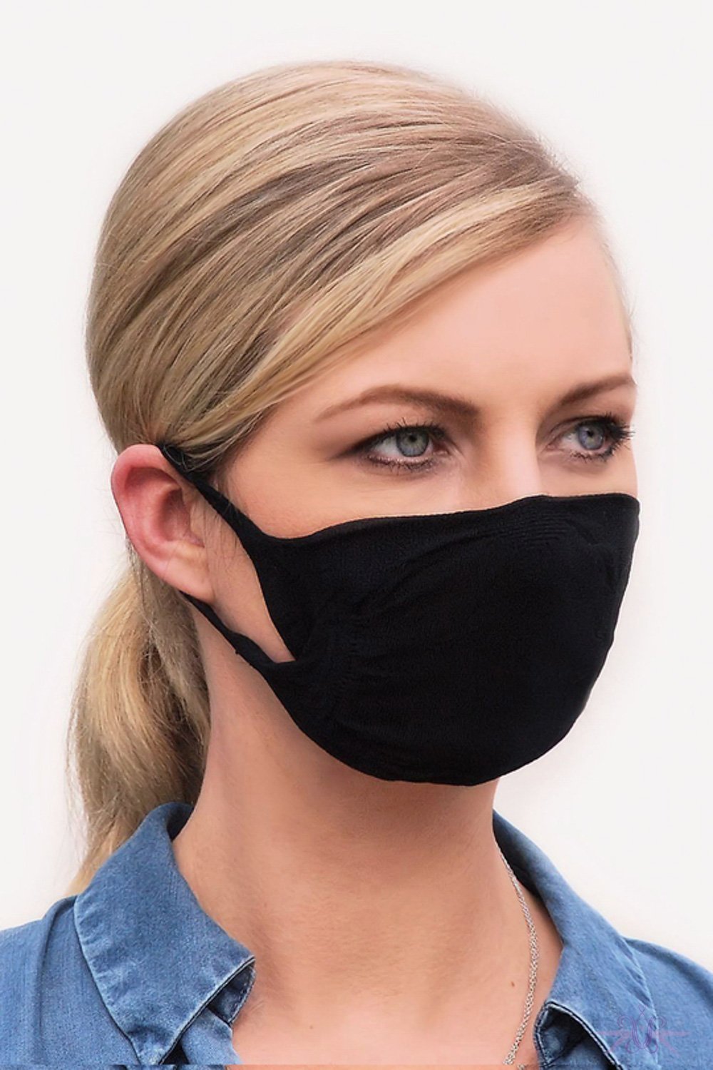 Gabriella Black Reusable Mask with Filter
