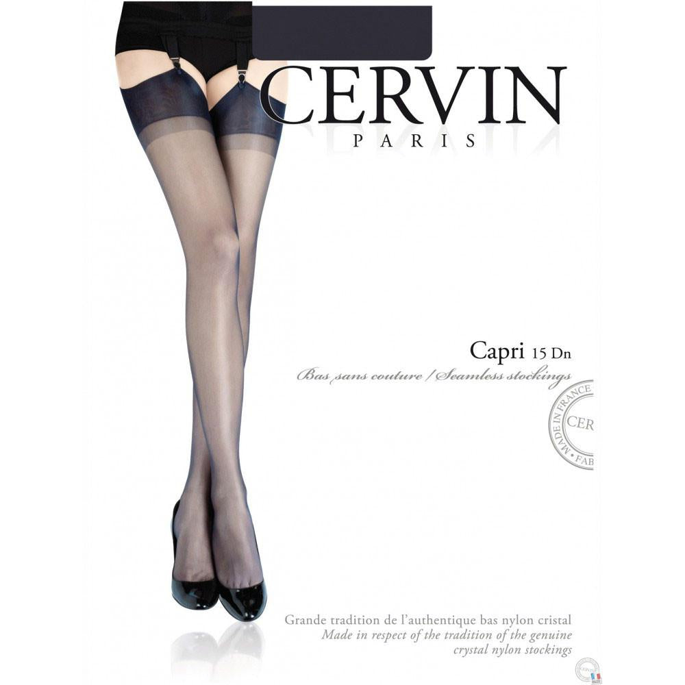Cervin Capri 15 Stockings at Hosiery Box French Nylon Stockings