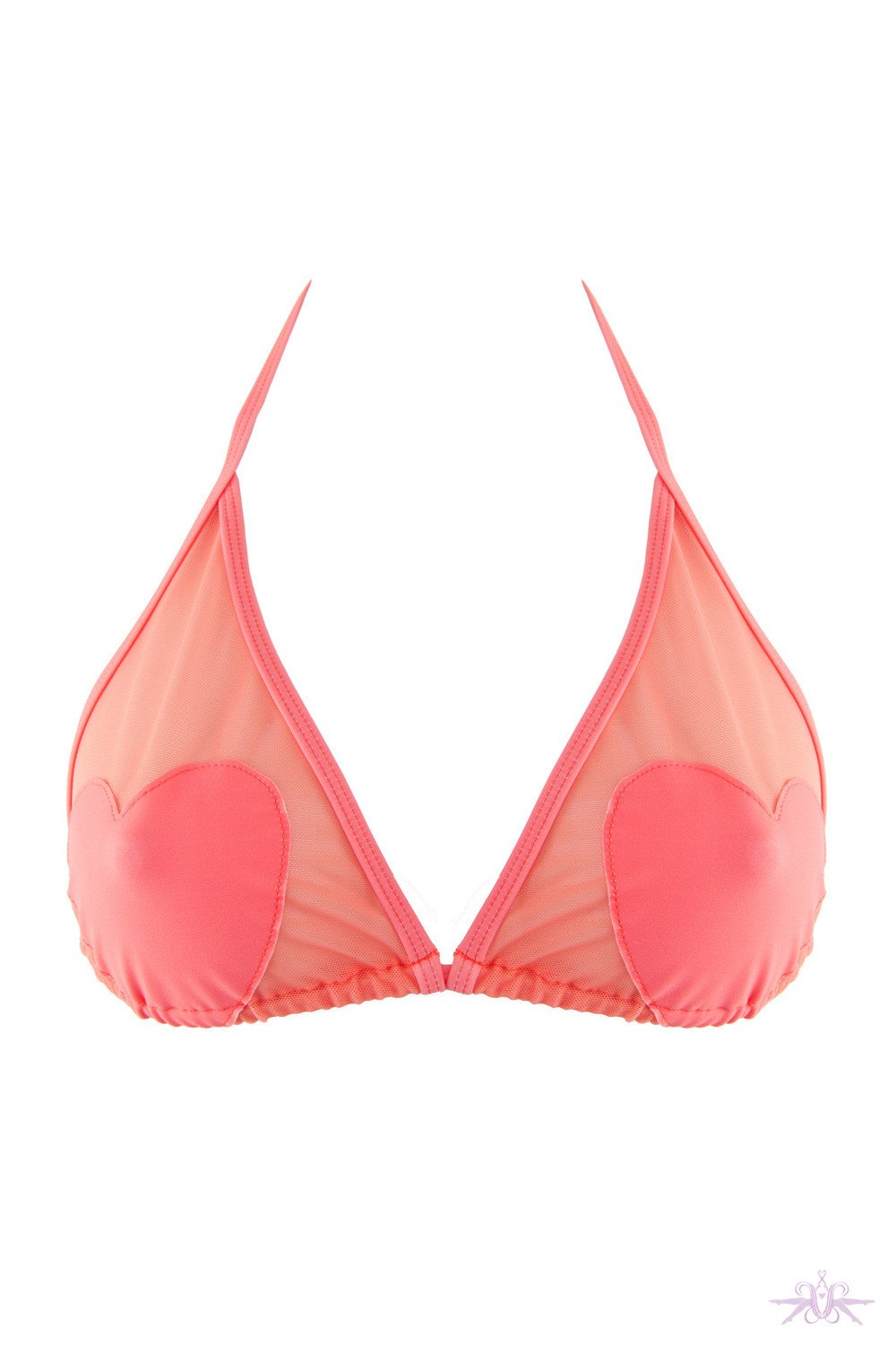 Peek &amp; Beau Heart Bikini Top - The Hosiery Box