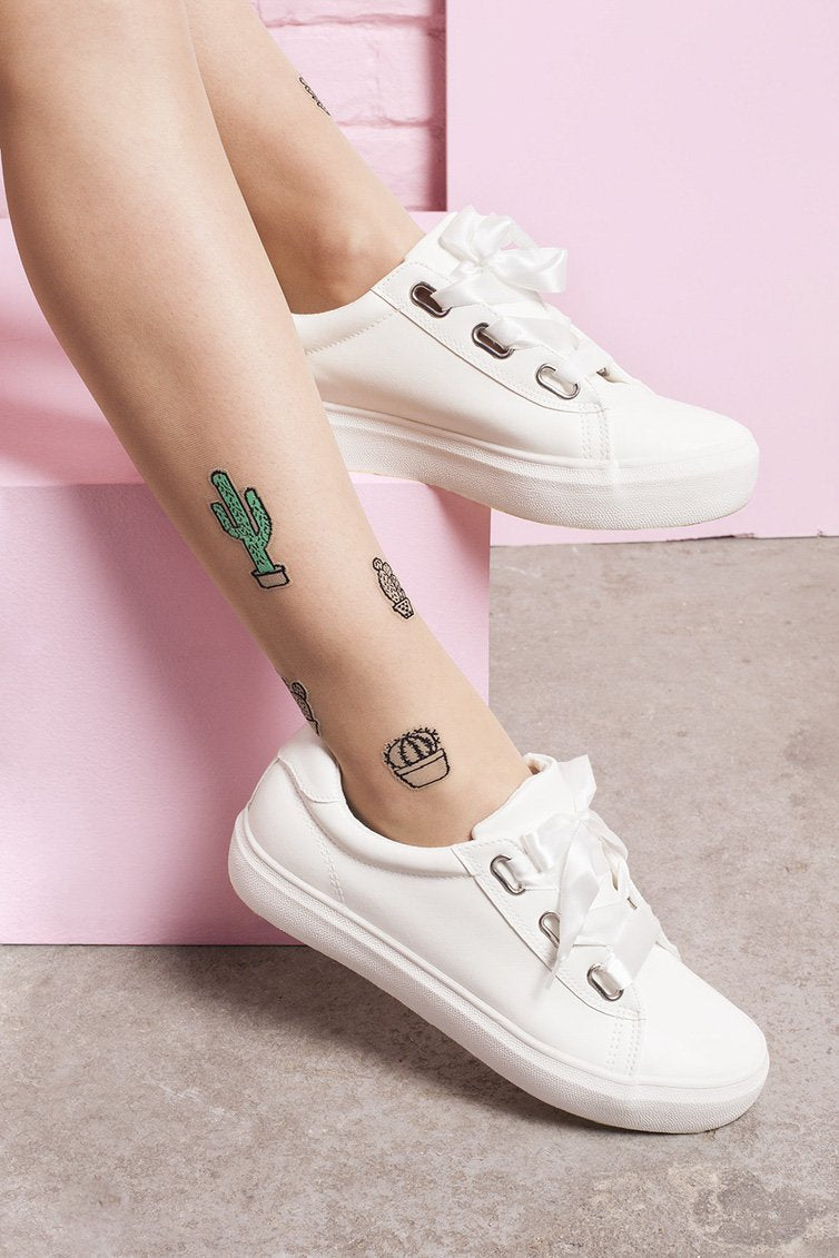 Gabriella Cacti Tights - The Hosiery Box